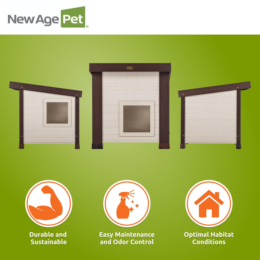 Maple Brown Outdoor Cat House L2670