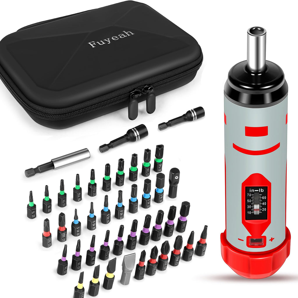 Torque Screwdriver Set 7.91 N·m 1/4" Drive with 40 S2 Bits P85818