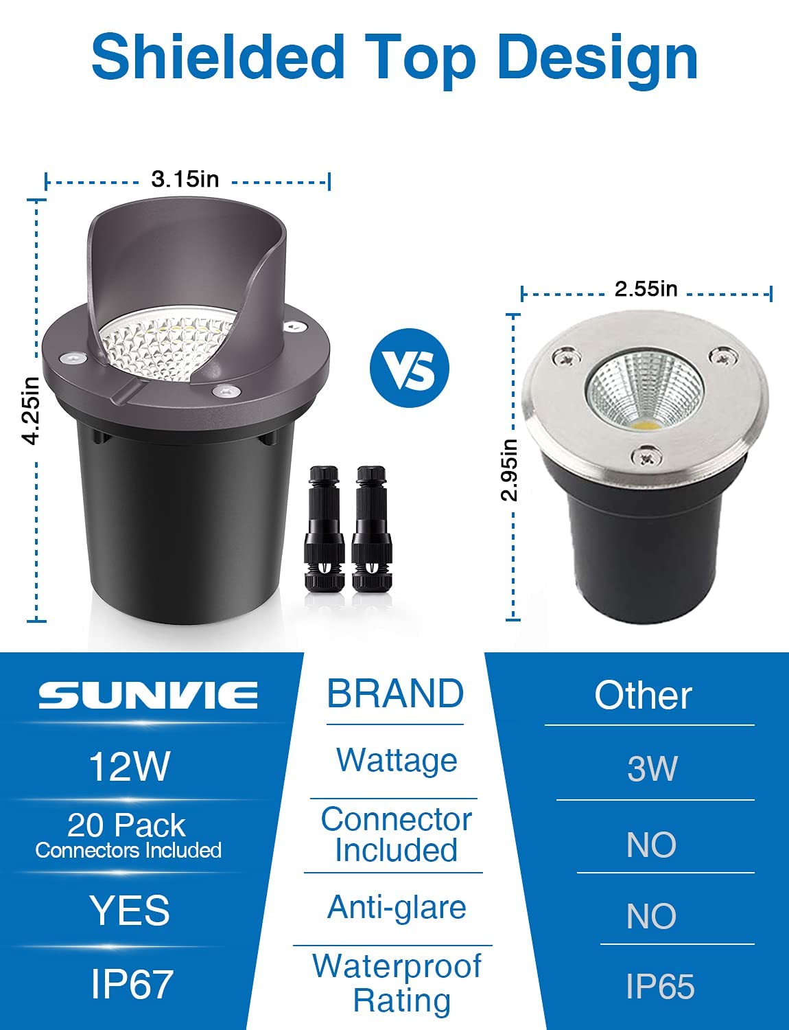 6 Pack Low Voltage LED Landscape Lights with Transformer X836
