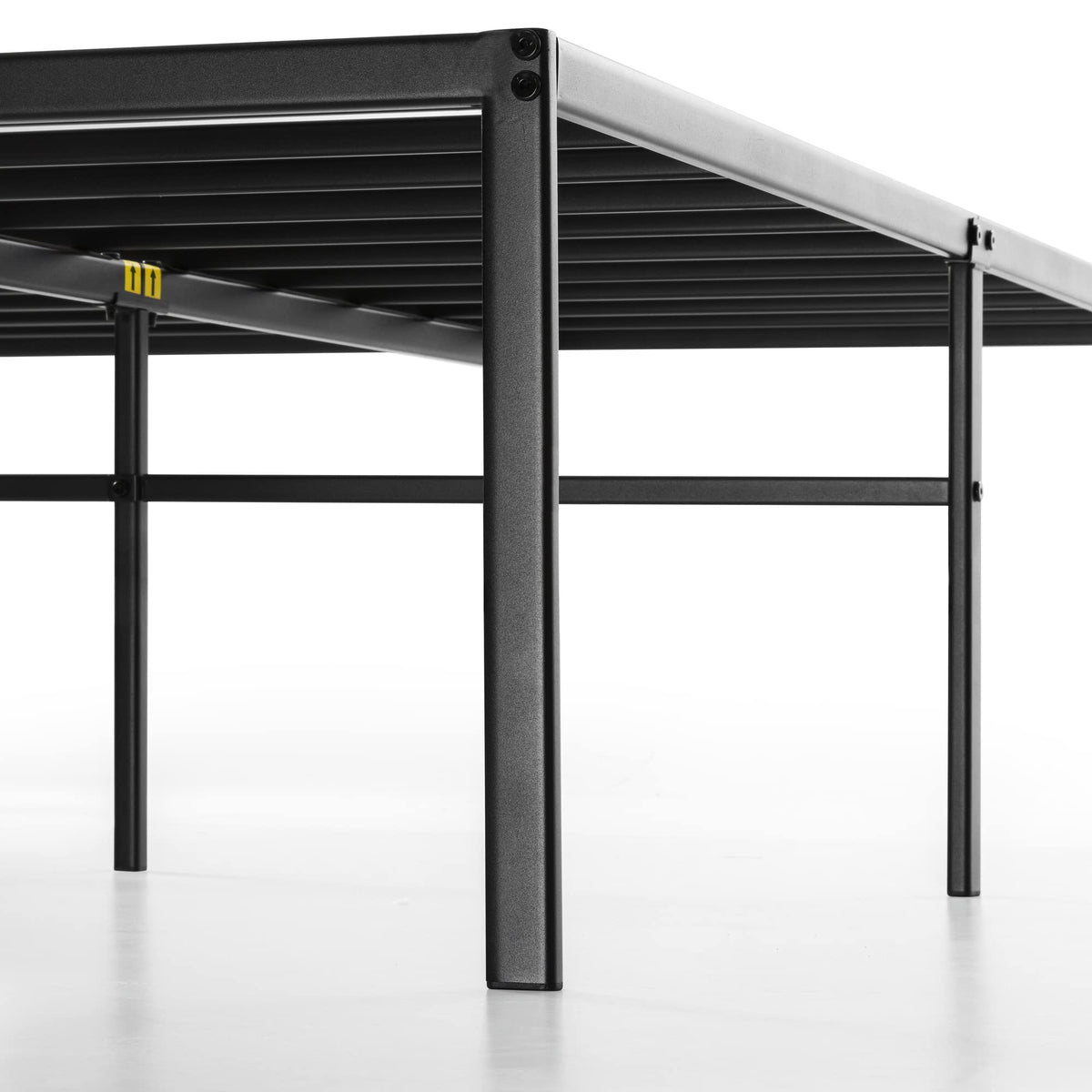 18 Inch Black Metal Platform Bed Frame G573