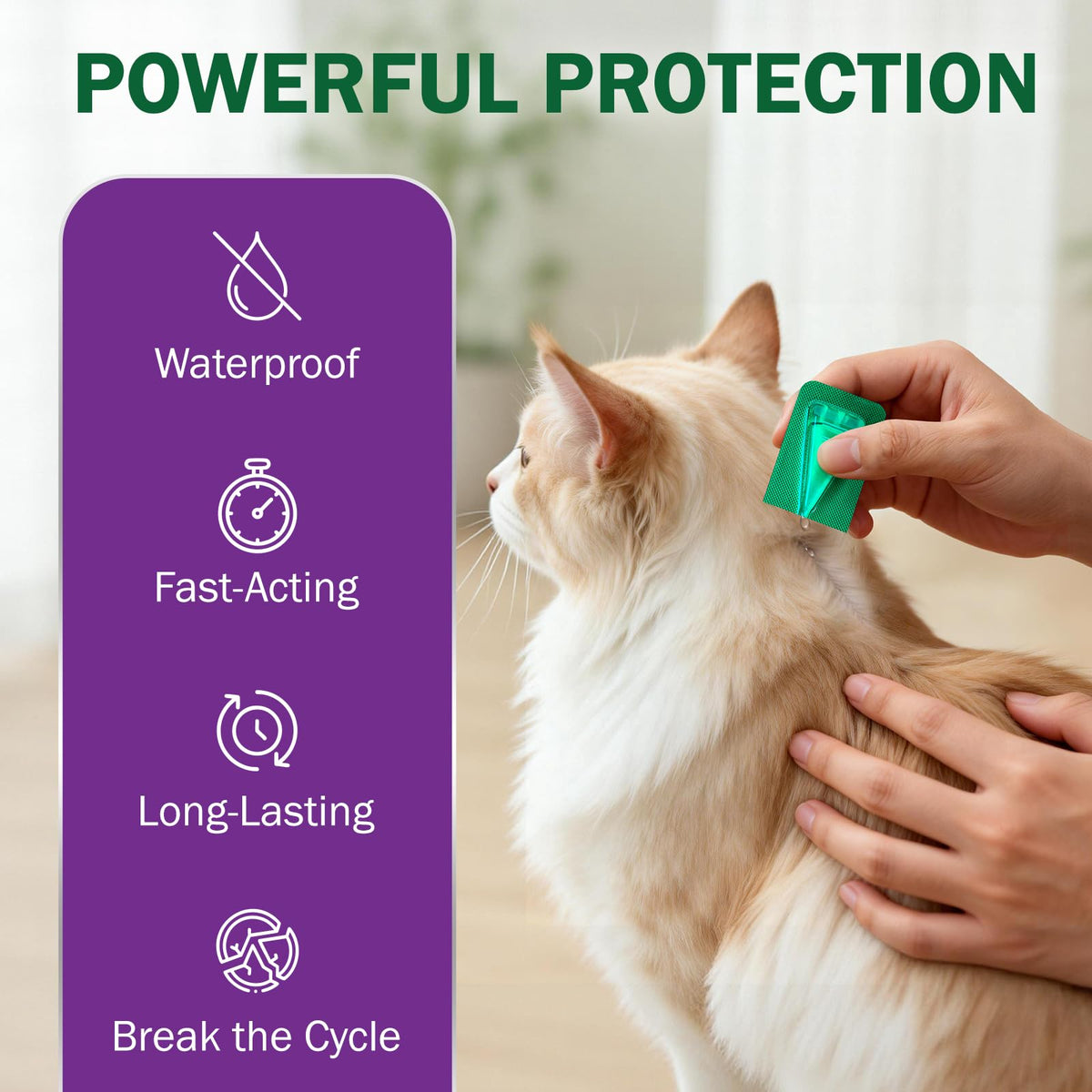 Flea and Tick Prevention for Cats Over 1.5 lbs F45502