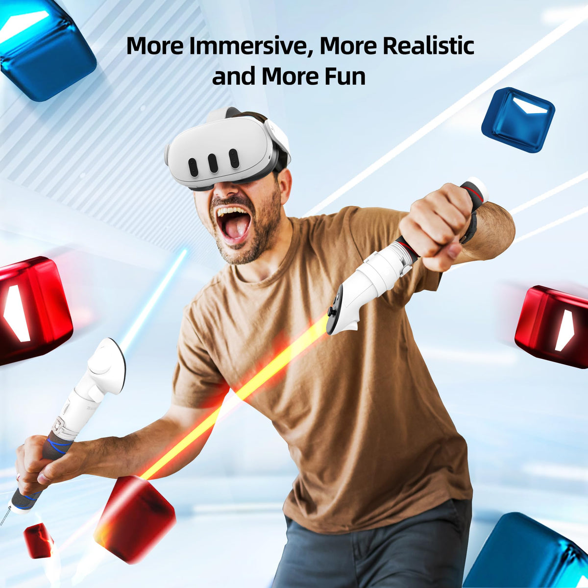 VR Controller Handle Attachments and Extension Grips J87895