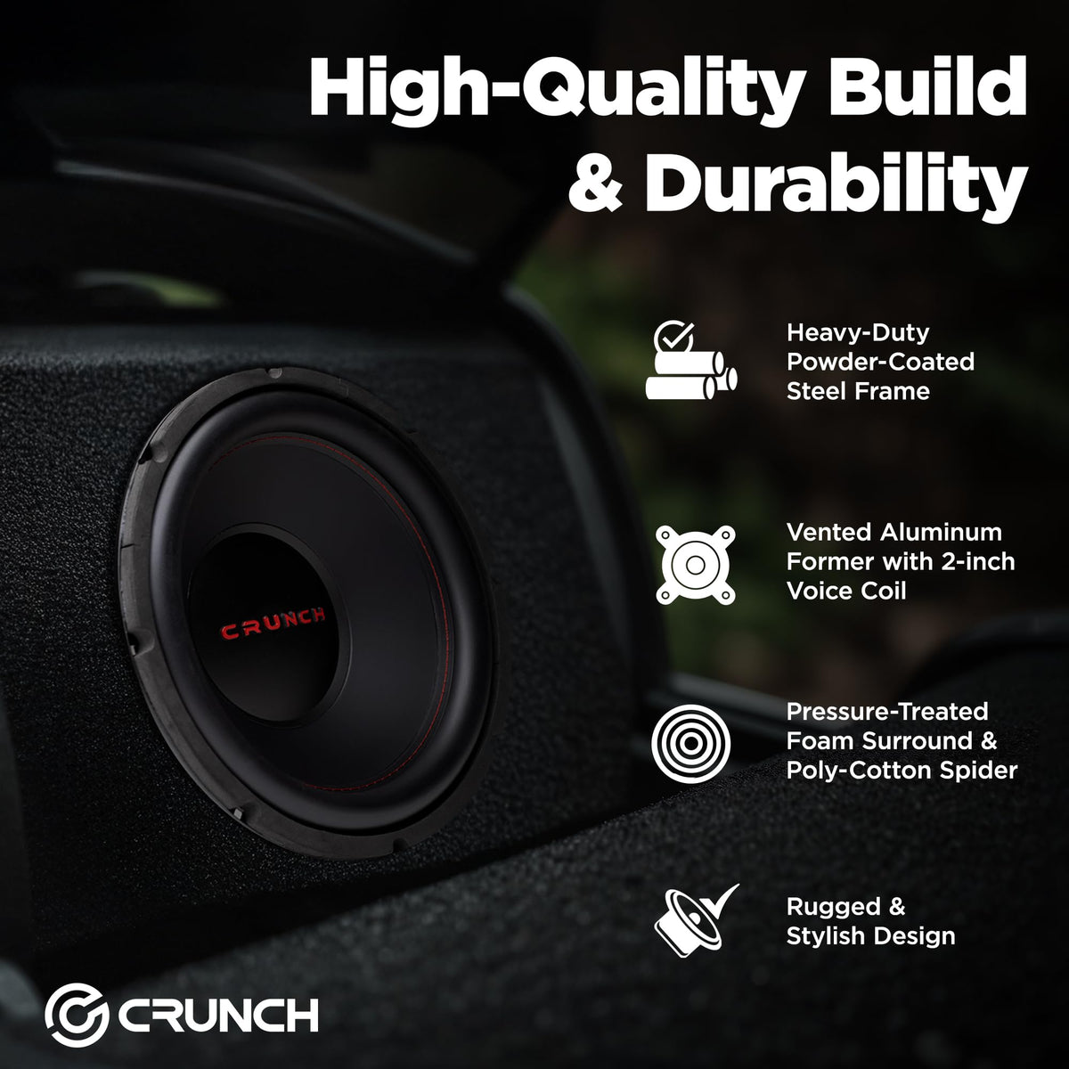 12 Inch 800 Watt 4 Ohm Dual Voice Coil Car Subwoofer T234649