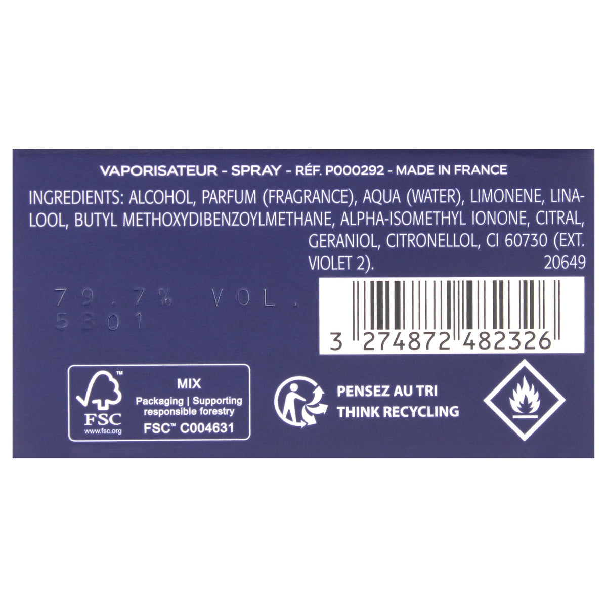 Eau De Toilette Spray 3.3 Ounces V5087