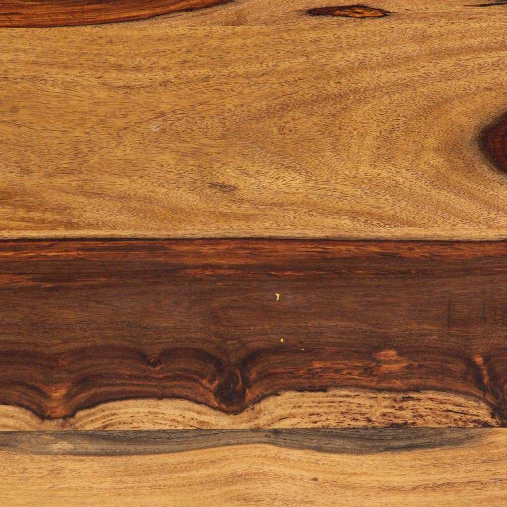 Industrial Coffee Table Solid Sheesham Wood with Metal Legs K2406