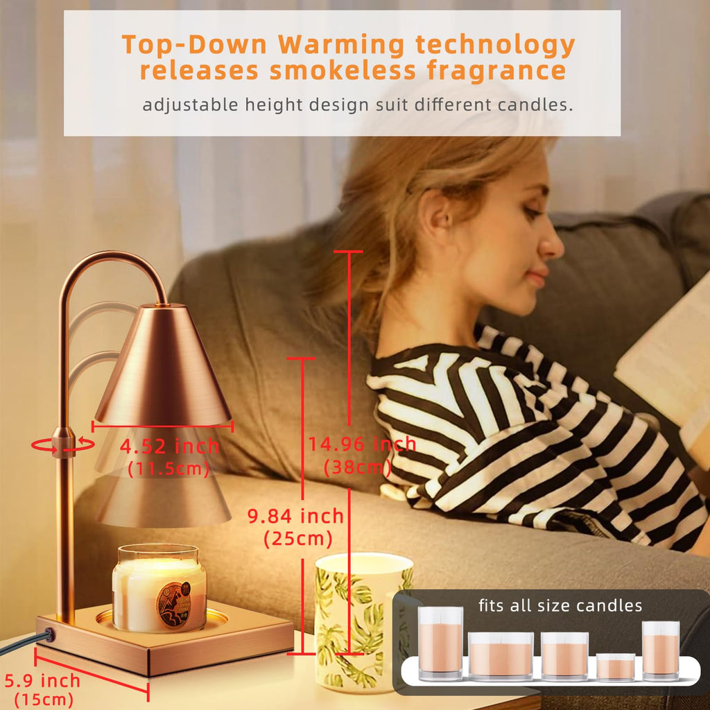 Adjustable Height Dimmable Candle Warmer Lamp F5872