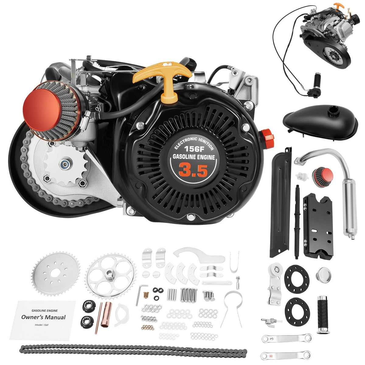 100CC 4 Stroke Bicycle Engine Kit with Chain Drive B885577