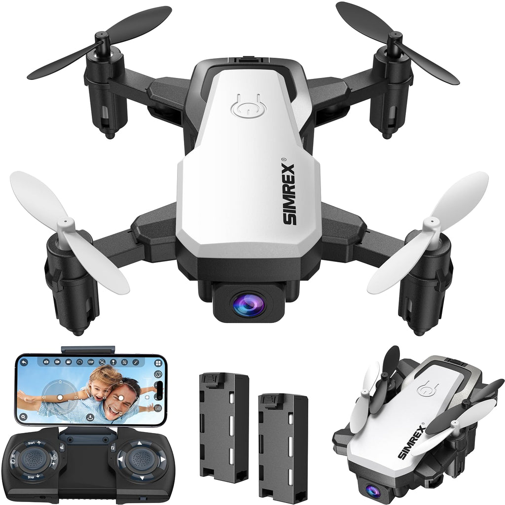 Mini Drone with 720P Camera, Foldable RC Quadcopter, White N873161