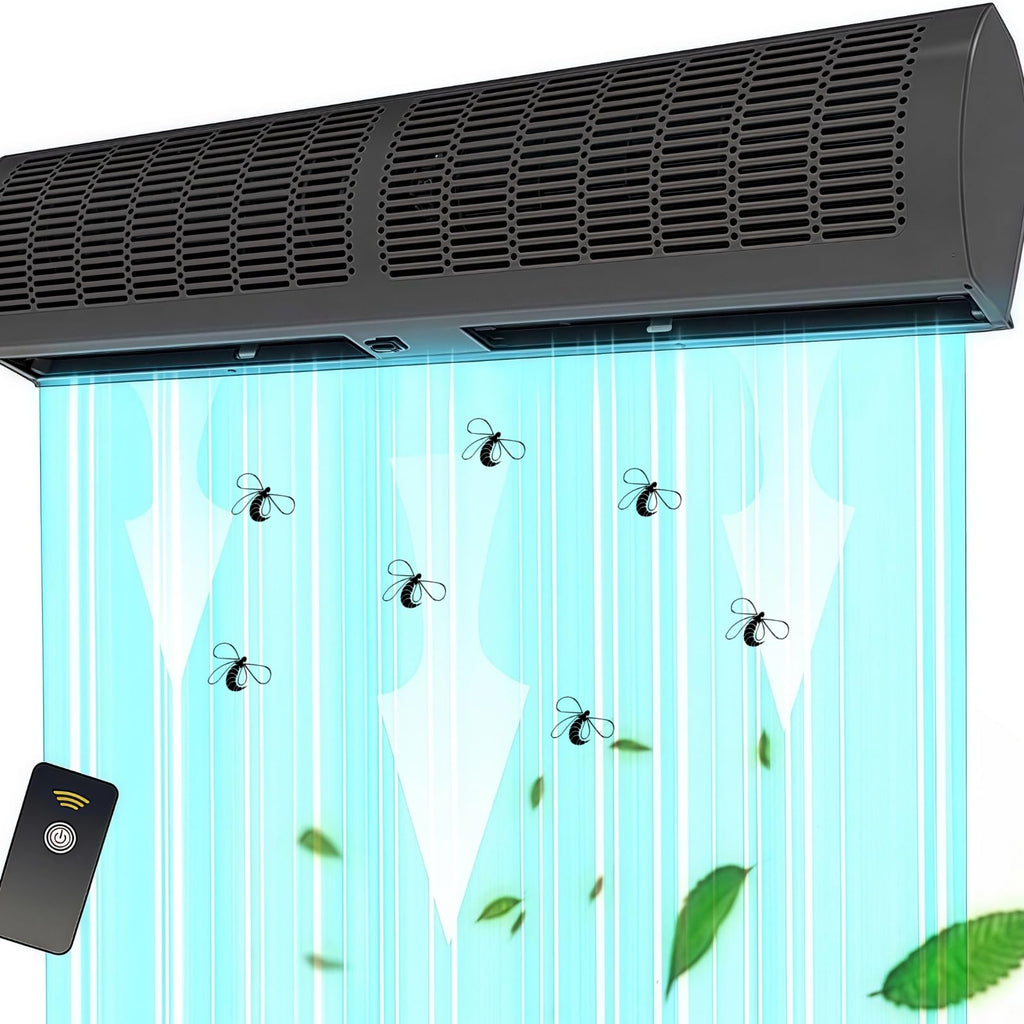 Commercial Indoor Air Curtain Fan, Black, 100CM F7007