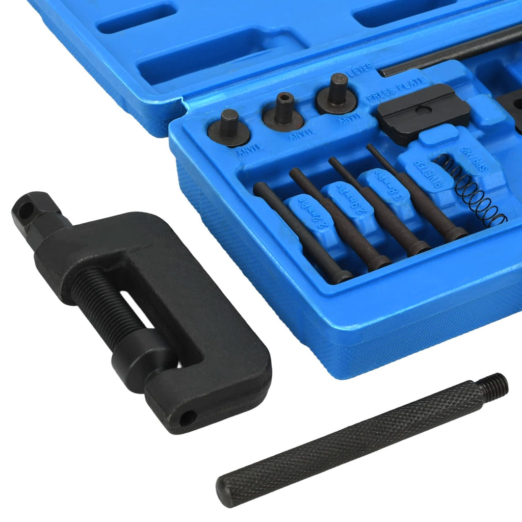 13-Piece Motorcycle Chain Breaker Tool Kit with Carrying Case R787317