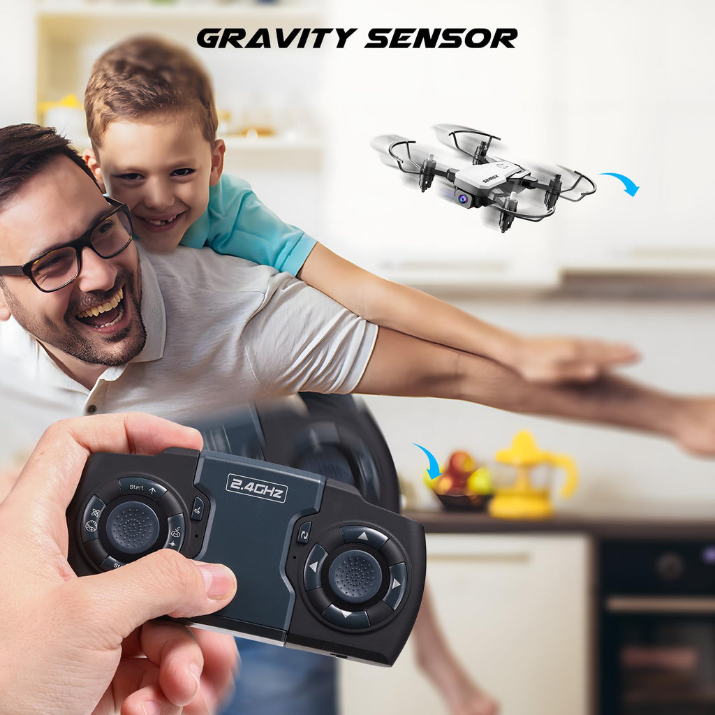Mini Drone with 720P Camera, Foldable RC Quadcopter, White N873161
