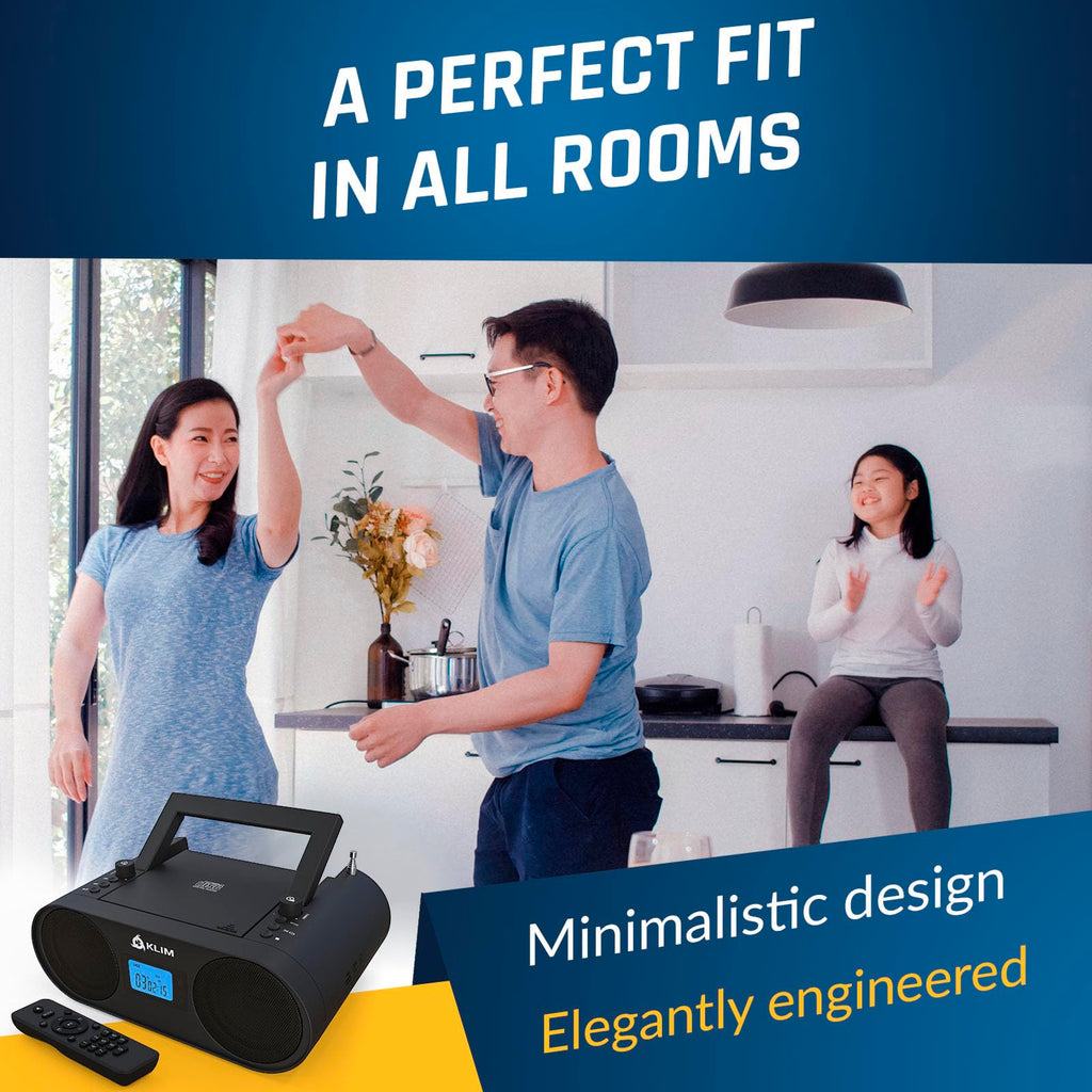 Portable CD Player Boombox with AM FM Radio and Bluetooth I656