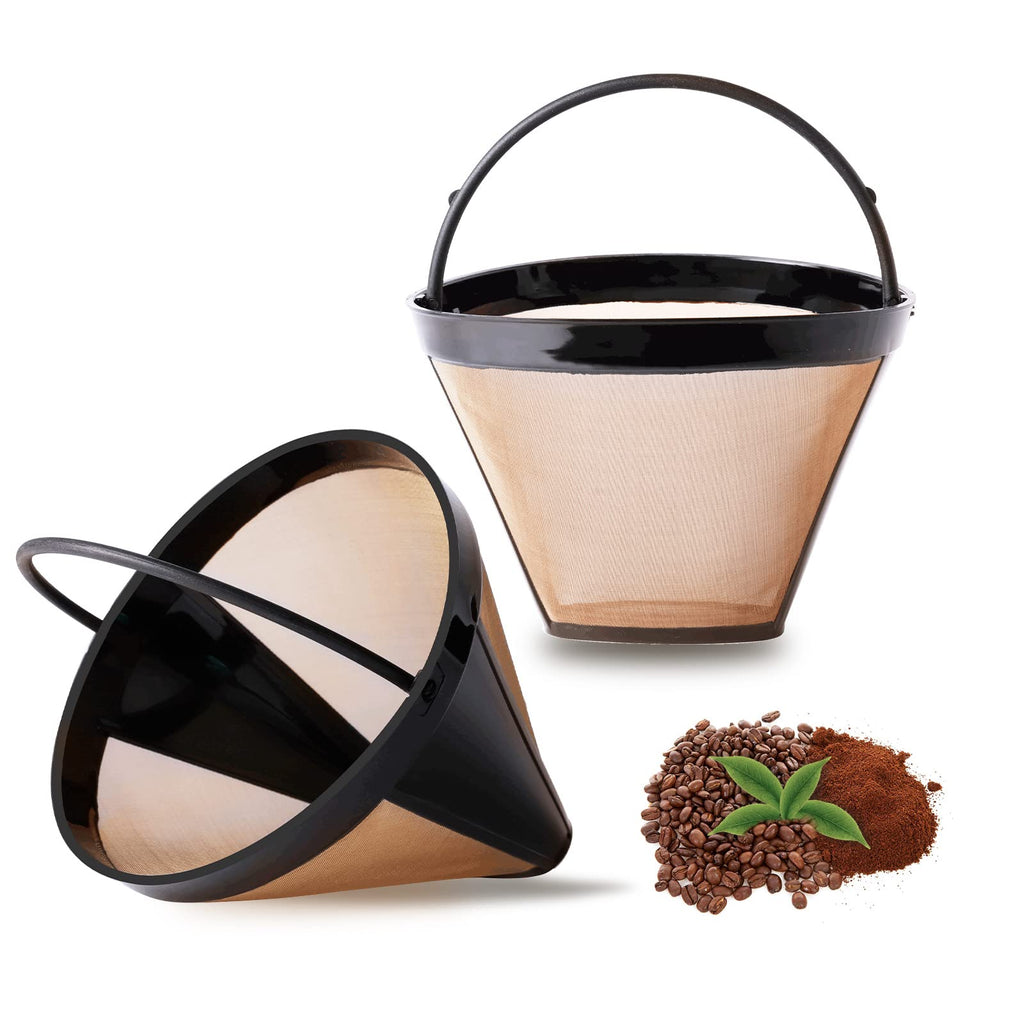 Reusable Cone Coffee Filters #4, 2-Pack 8-12 Cup W776