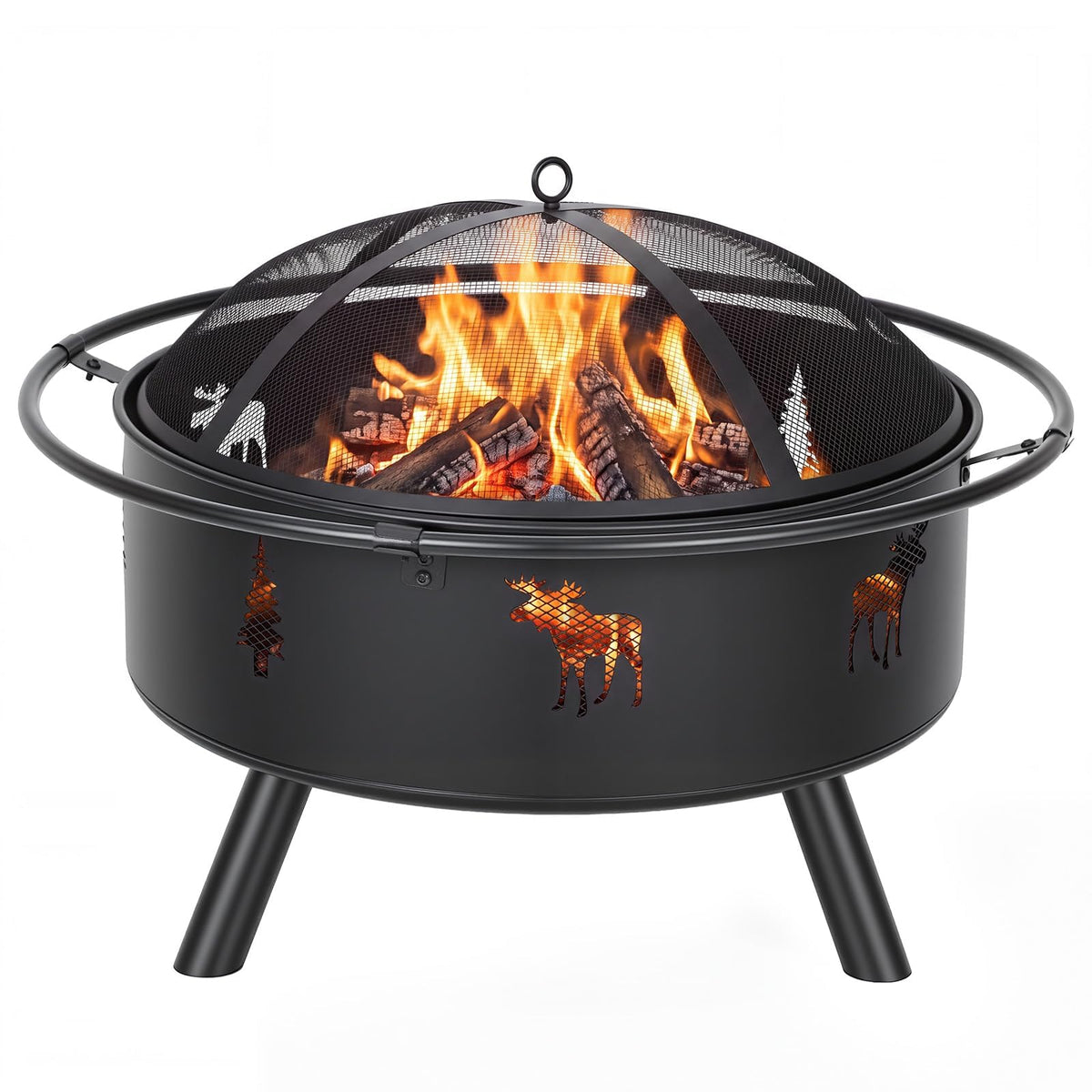 32" Round Wood Burning Fire Pit U61224