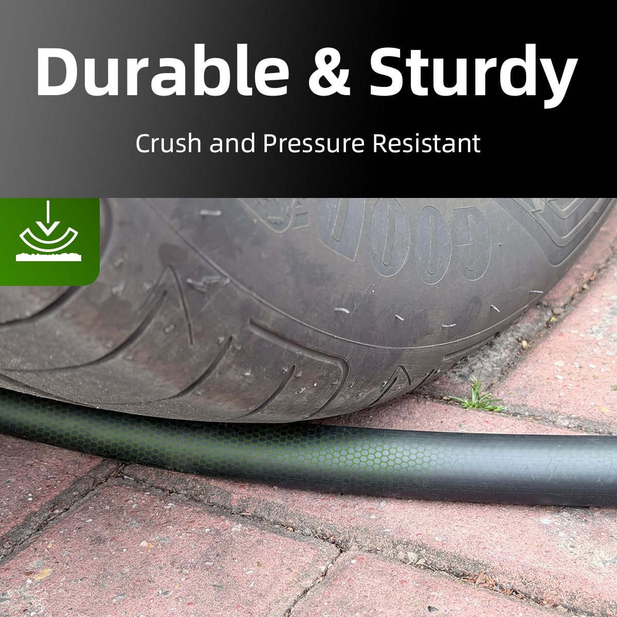 100FT x 3/4" Heavy Duty Rubber Garden Hose A8632