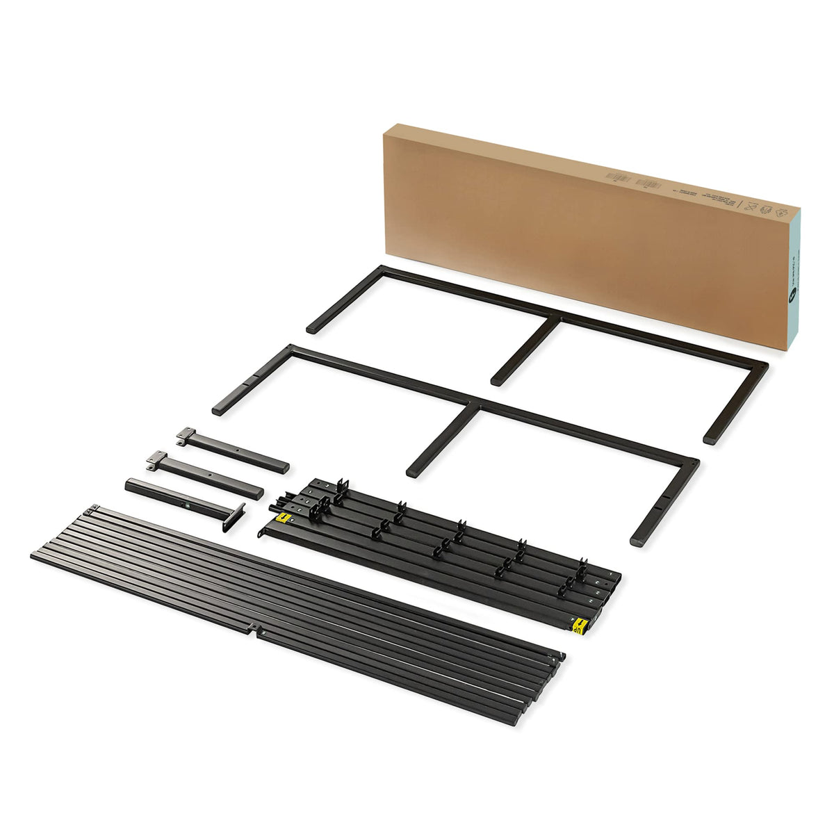18 Inch Black Metal Platform Bed Frame G573