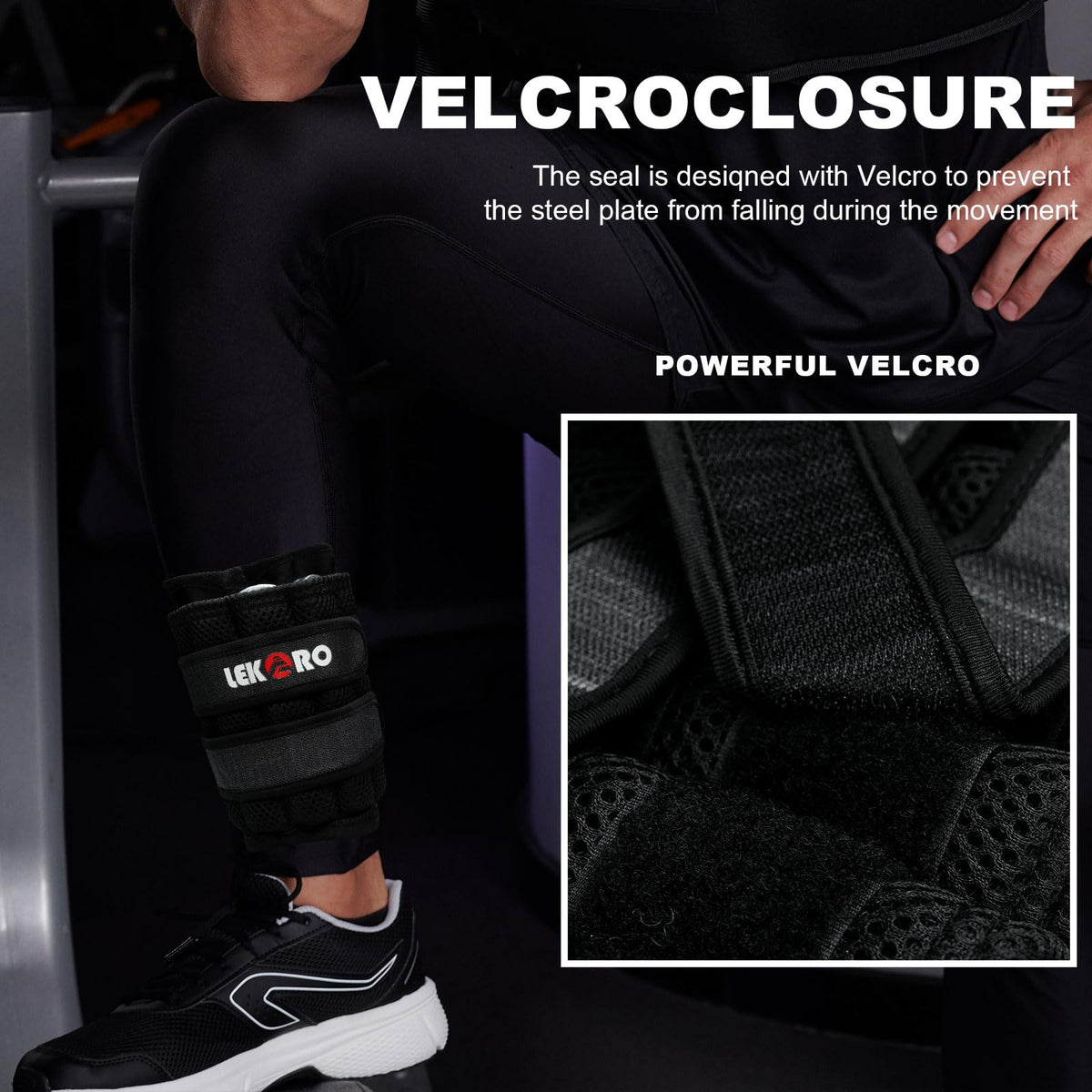 Ankle Weights Wrist Weights, 1 Pair Adjustable Removable Steel L283250