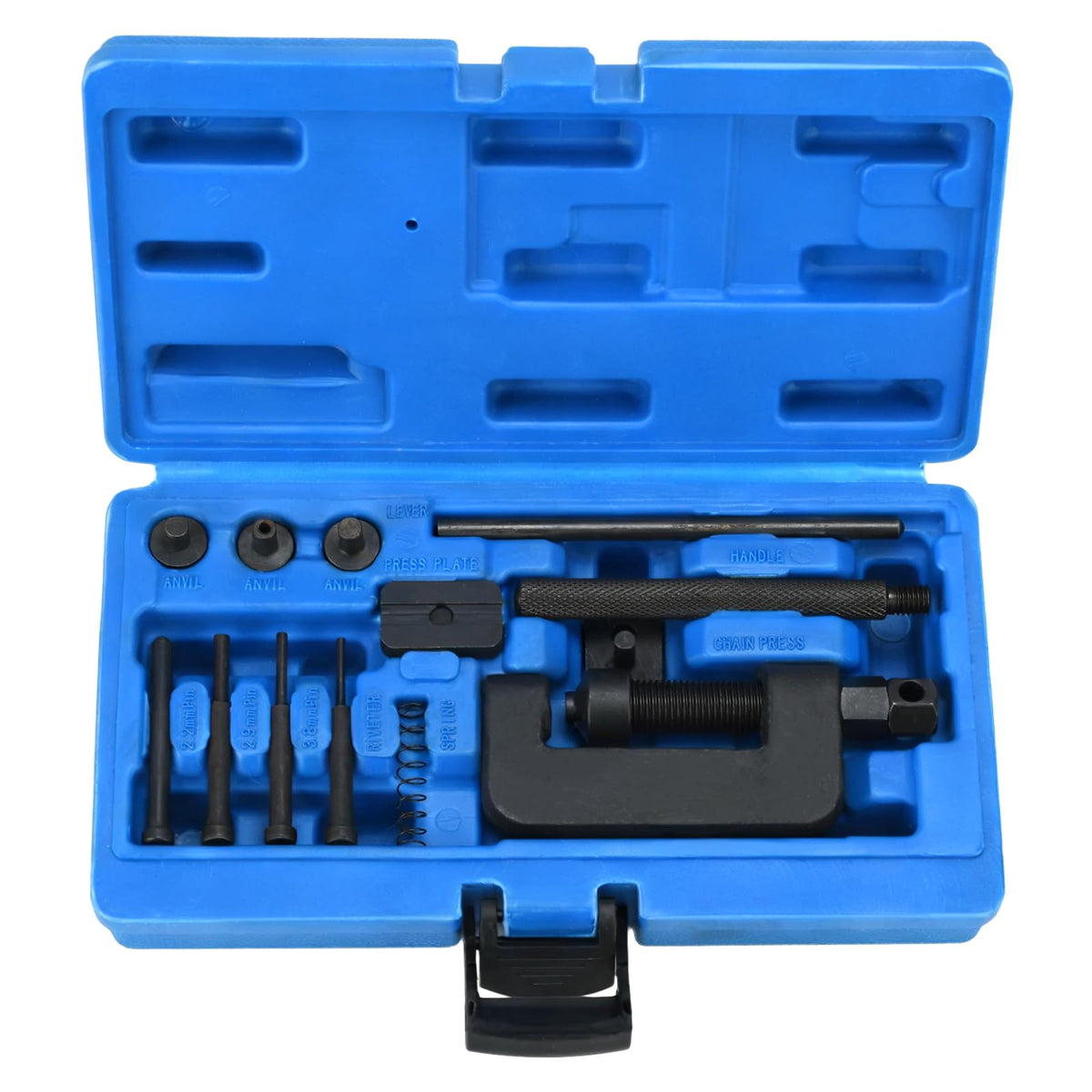 13-Piece Motorcycle Chain Breaker Tool Kit with Carrying Case R787317