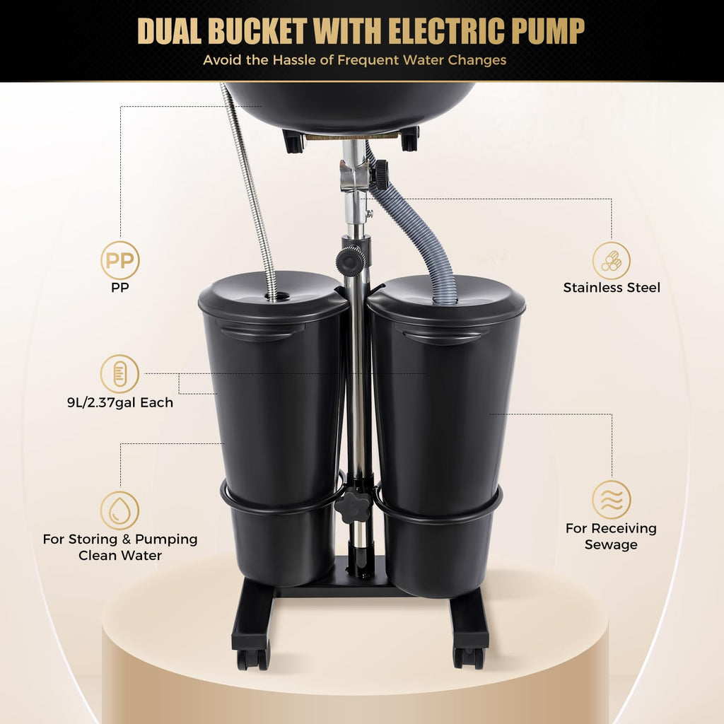 Portable Shampoo Bowl with Electric Pump S1490