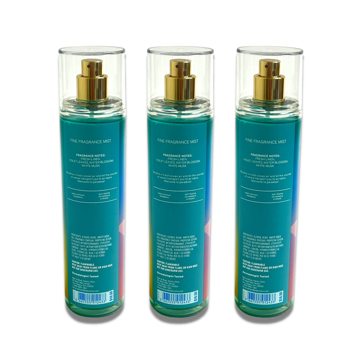 Saltwater Breeze Fine Fragrance Mist 8 oz Pack of 3 T2109