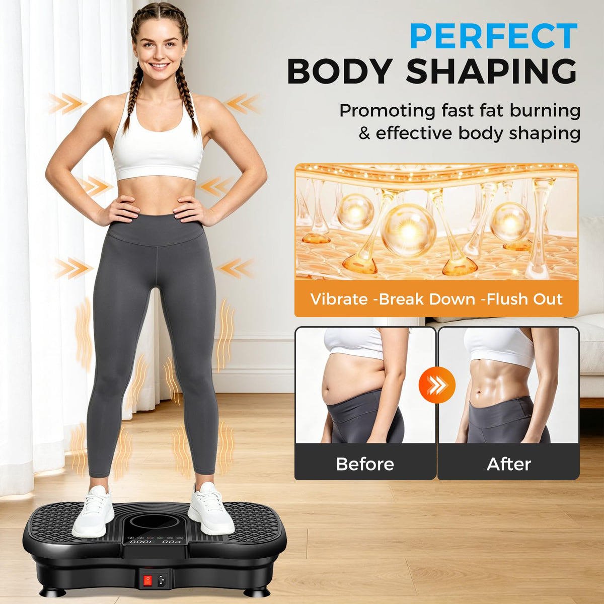 Vibration Plate Exercise Machine 400 Lbs V17387