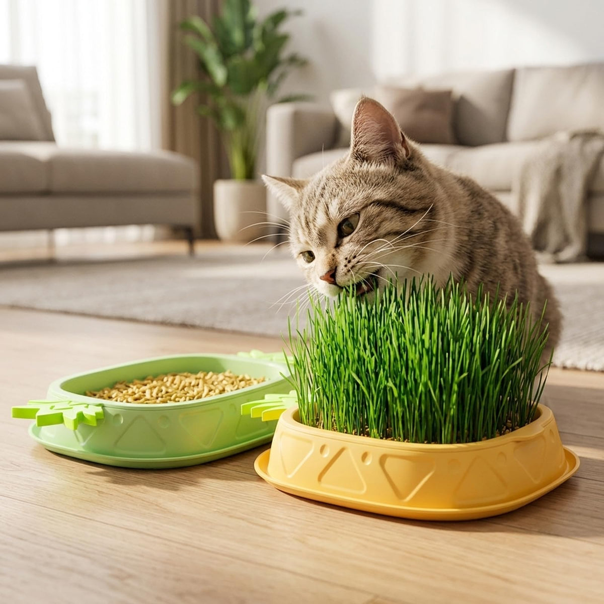 2 Pack Hydroponic Cat Grass Planter A206