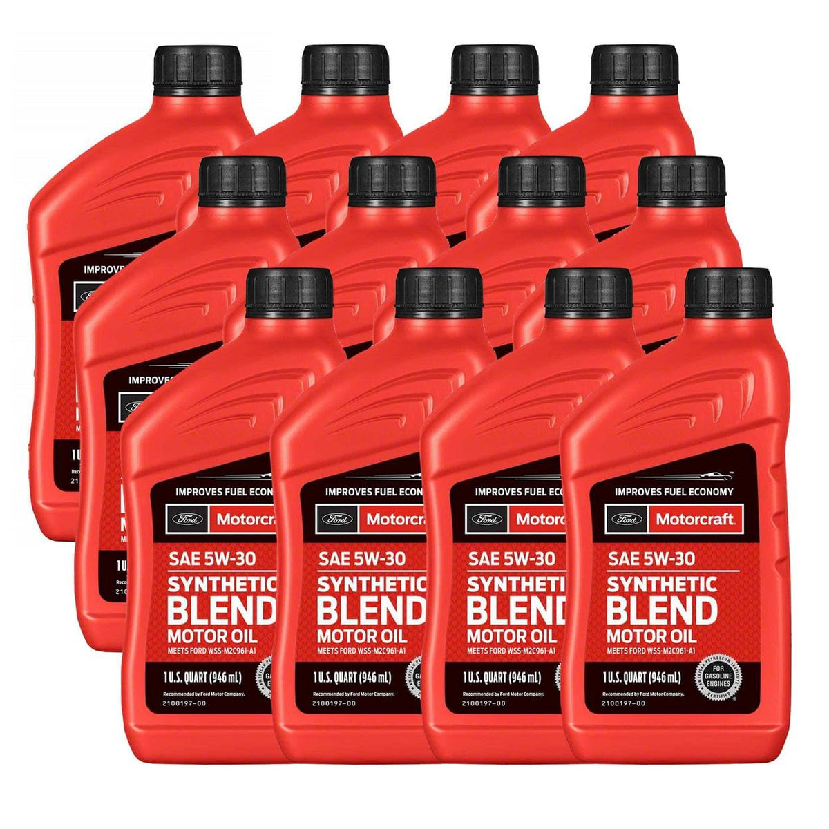 SAE 5W-30 12 Quarts Synthetic Blend Motor Oil K9610