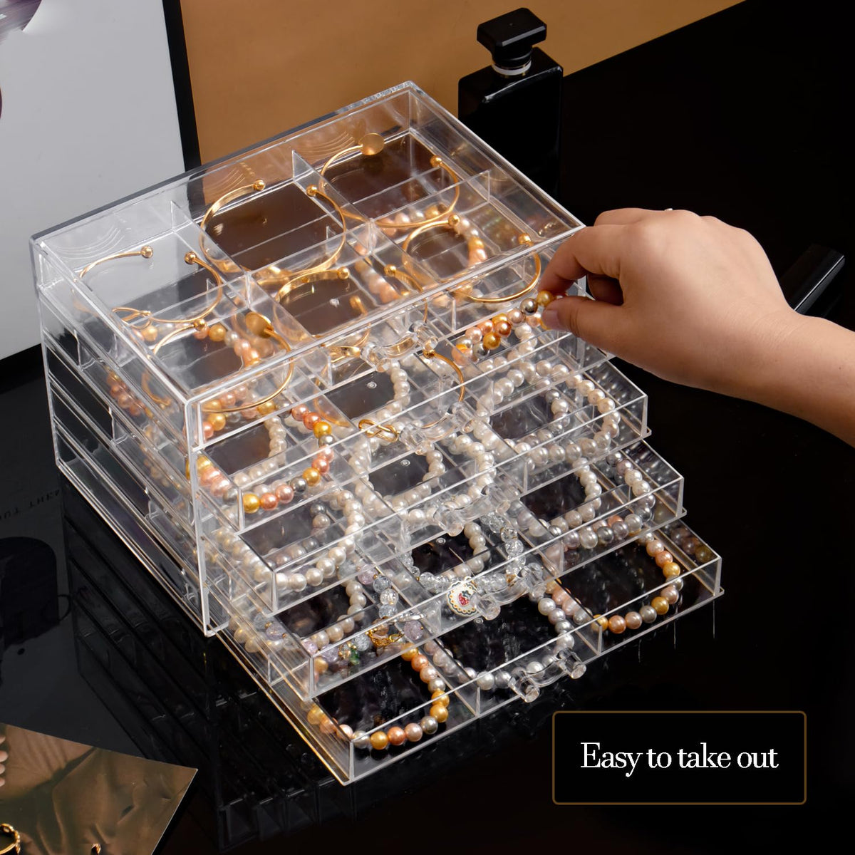 Earring Organizer Box 30 Compartments R4316