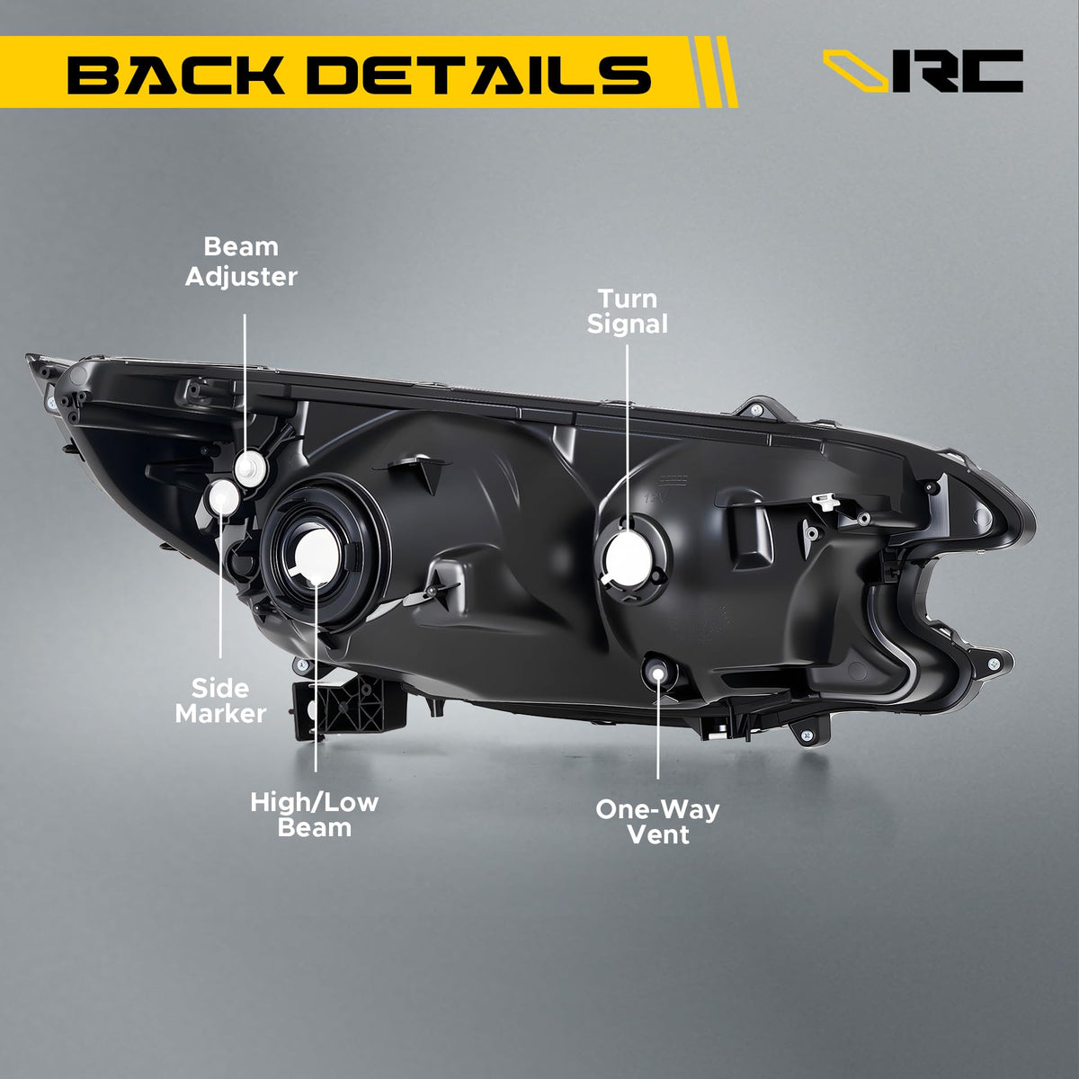 Headlight Compatible with 2012-2014 Honda CR-V Halogen Type T855