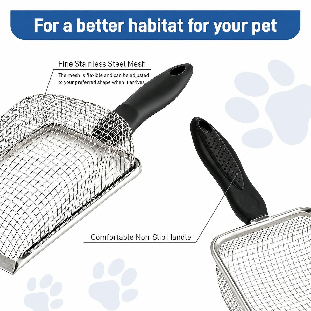 Stainless Steel Cat Litter Scoop D97014
