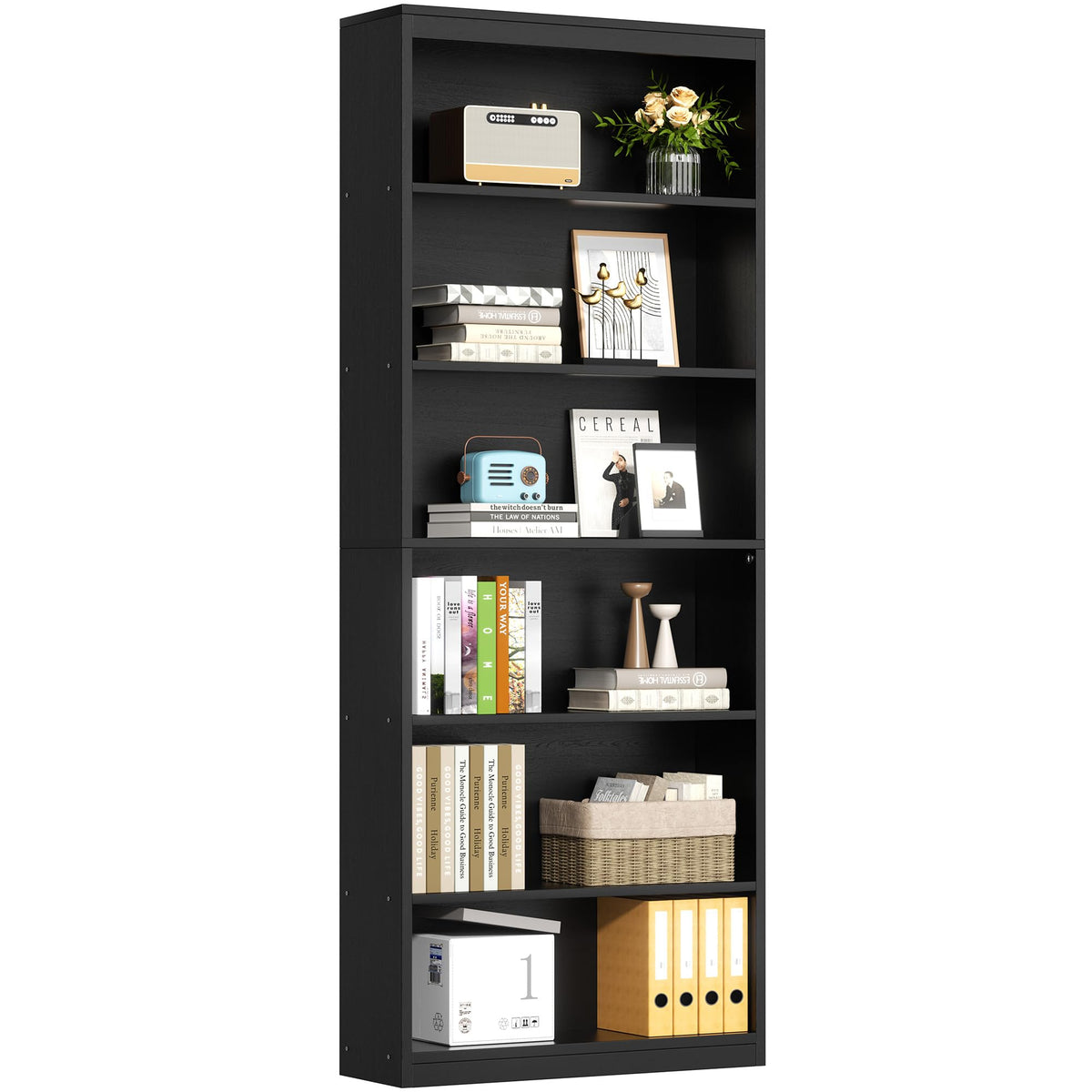 71" H Tall Wood Bookshelf I607078