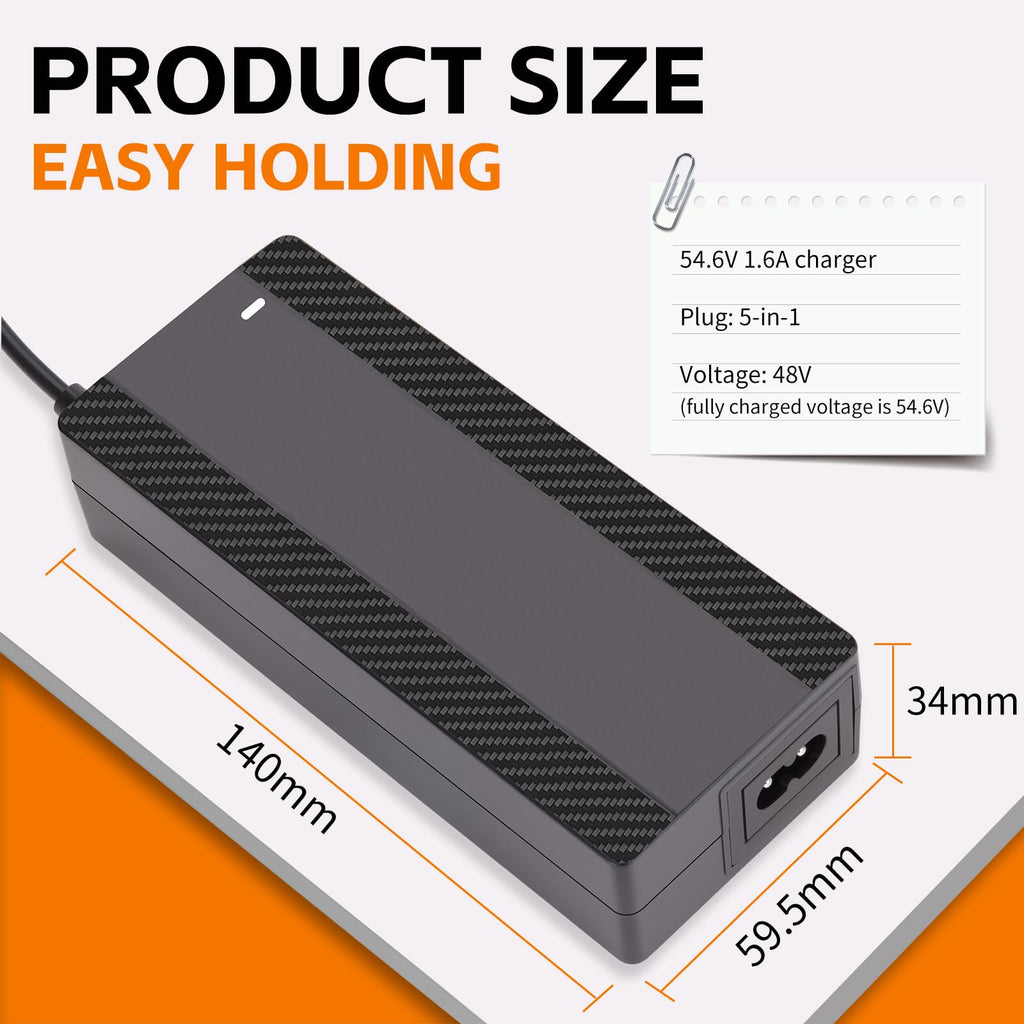 54.6V 1.6A Electric Scooter Charger for 48V Lithium Battery T752239