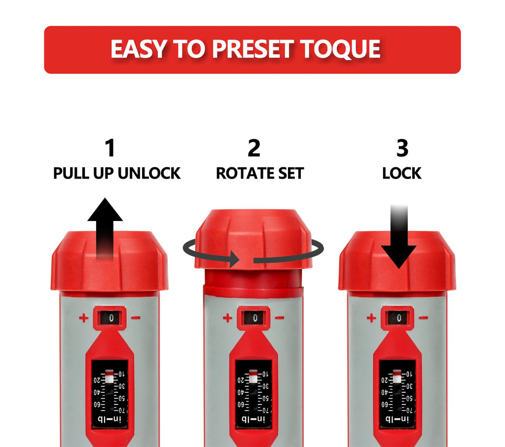 Torque Screwdriver Set 7.91 N·m 1/4" Drive with 40 S2 Bits P85818