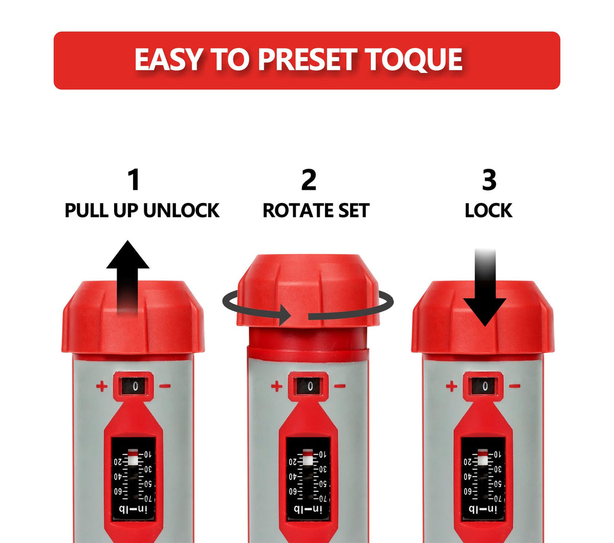 Torque Screwdriver Set 7.91 N·m 1/4" Drive with 40 S2 Bits P85818