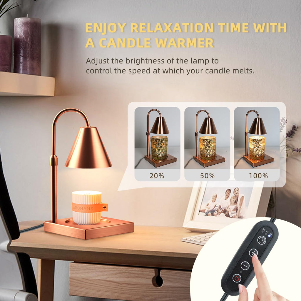 Adjustable Height Dimmable Candle Warmer Lamp F5872