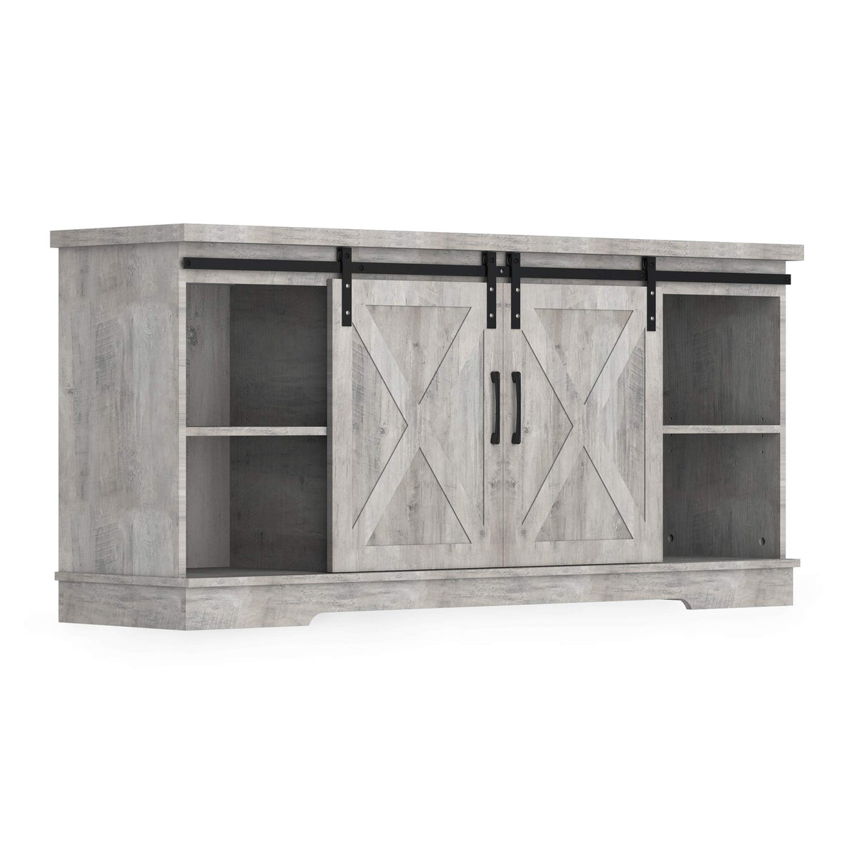 65 Inch Oak TV Stand with Storage Cabinet N3203