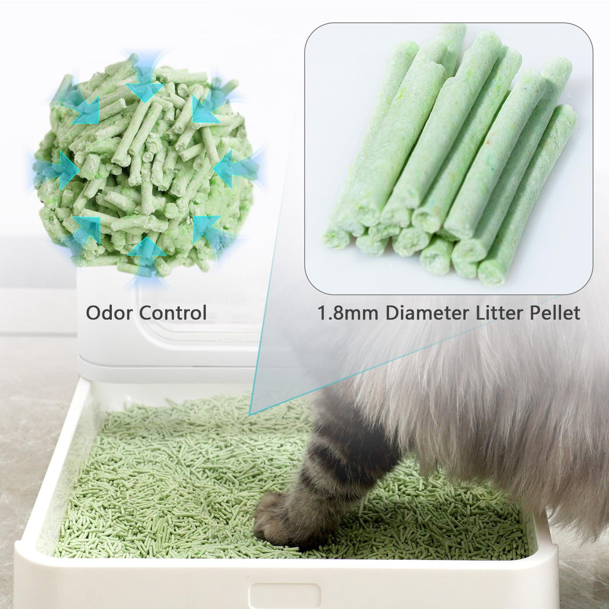 Flushable Tofu Cat Litter 24LB D148765