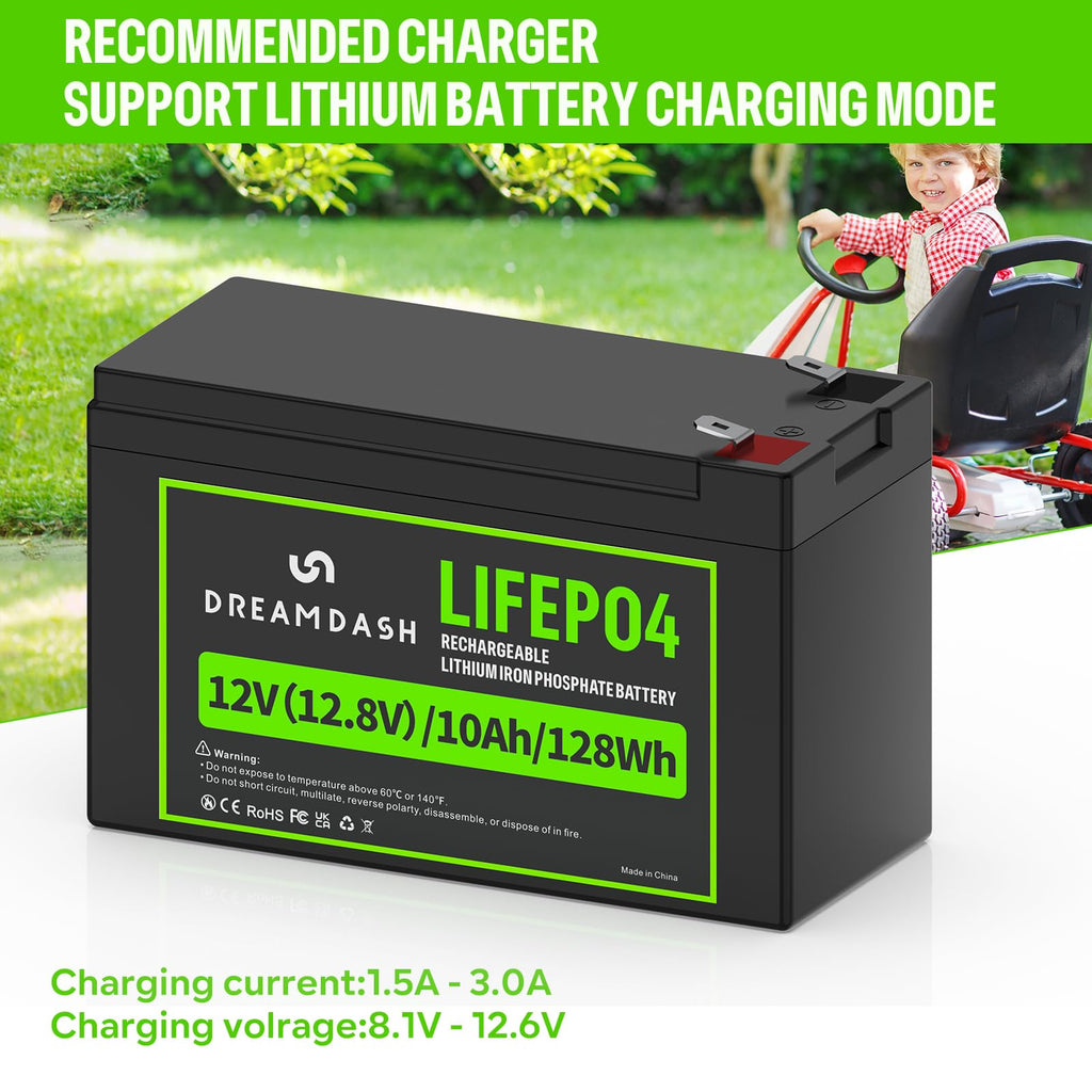 12V 10Ah LiFePO4 Lithium Battery S711596