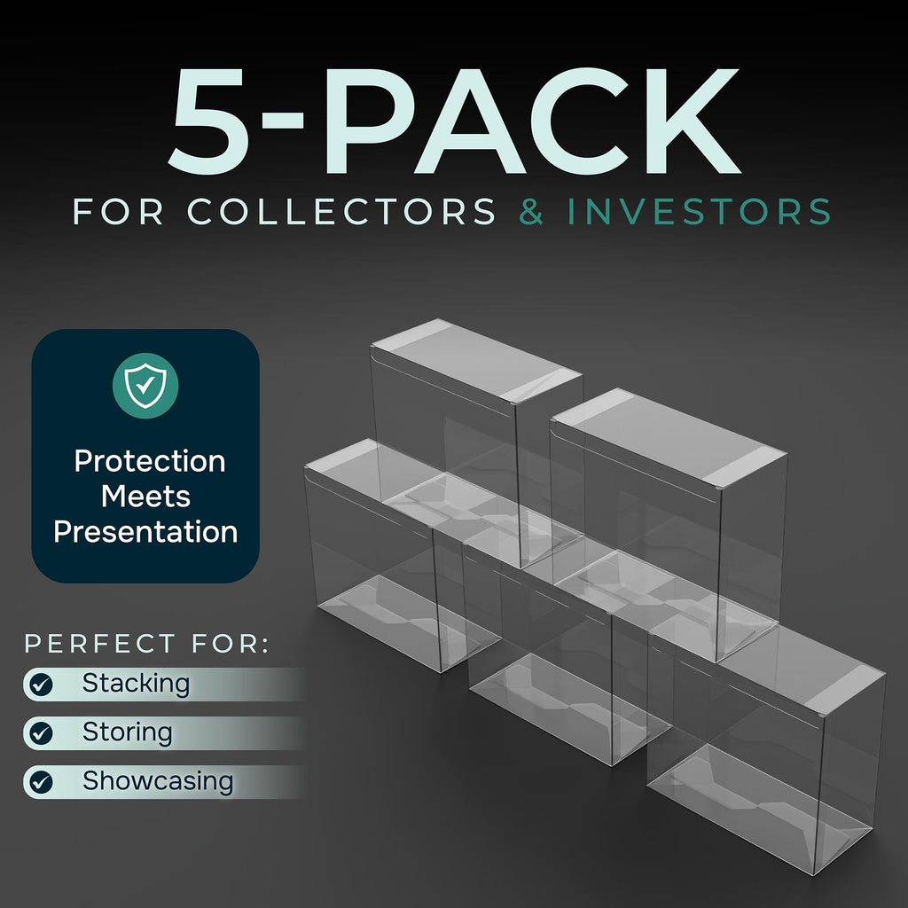 5 Pack Plastic Display Storage Case J783455