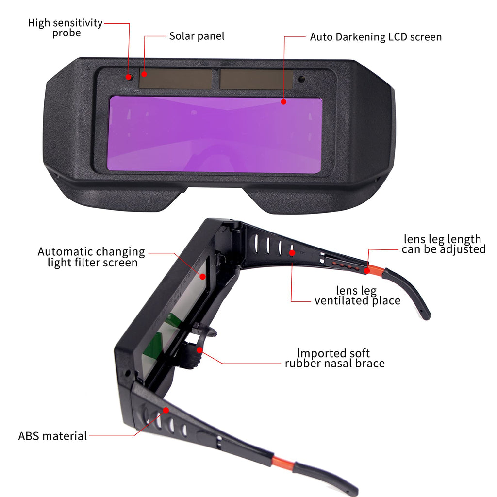 Auto-Darkening LCD Welding Glasses E417189