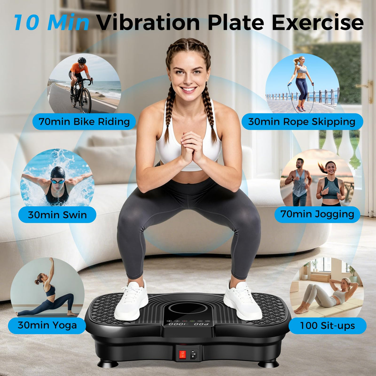 Vibration Plate Exercise Machine 400 Lbs V17387