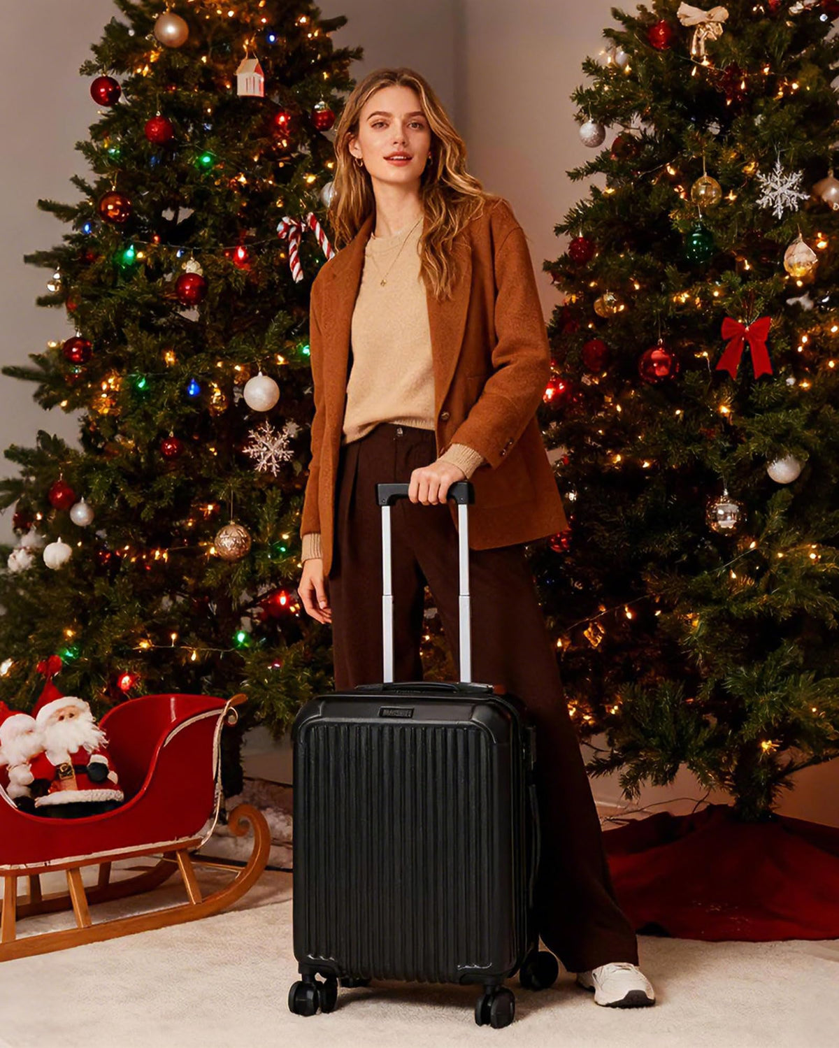 20 Inch Carry On Luggage Black I6721