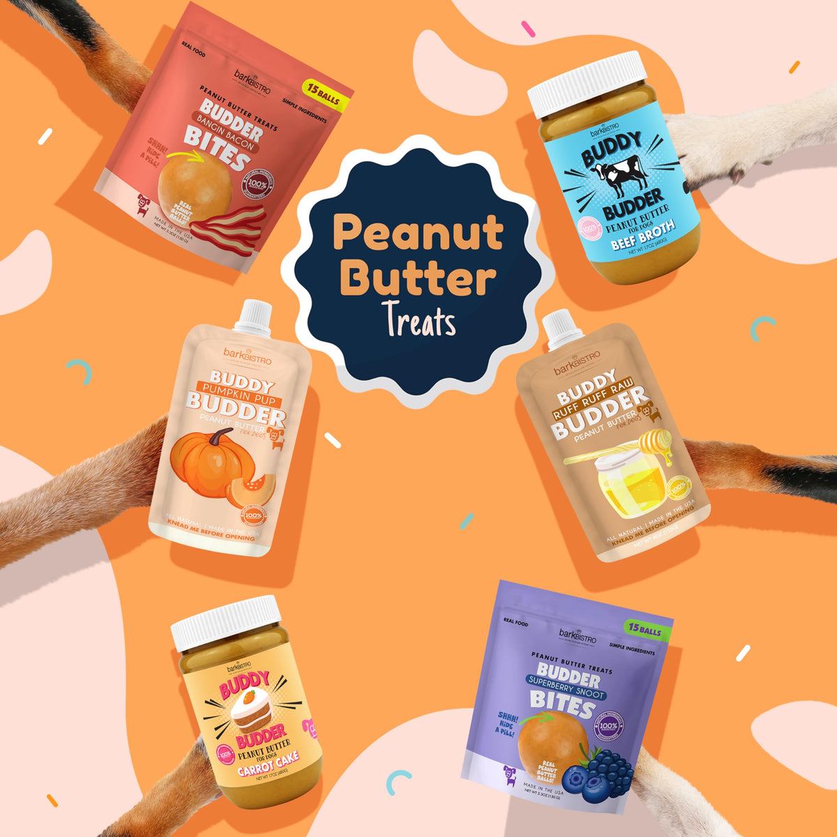 Dog Peanut Butter 9 Pack 4oz Pouches U546