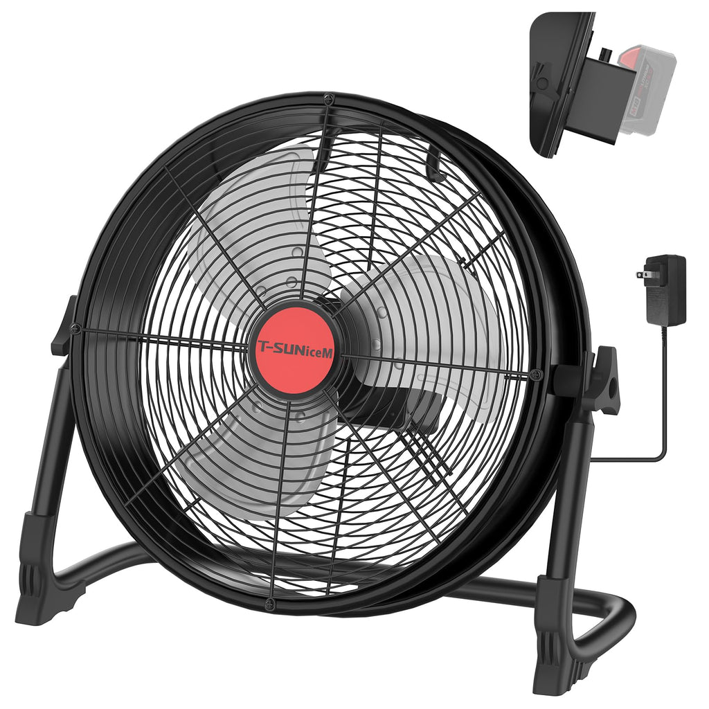 16" Battery Powered Cordless Floor Fan Z650350