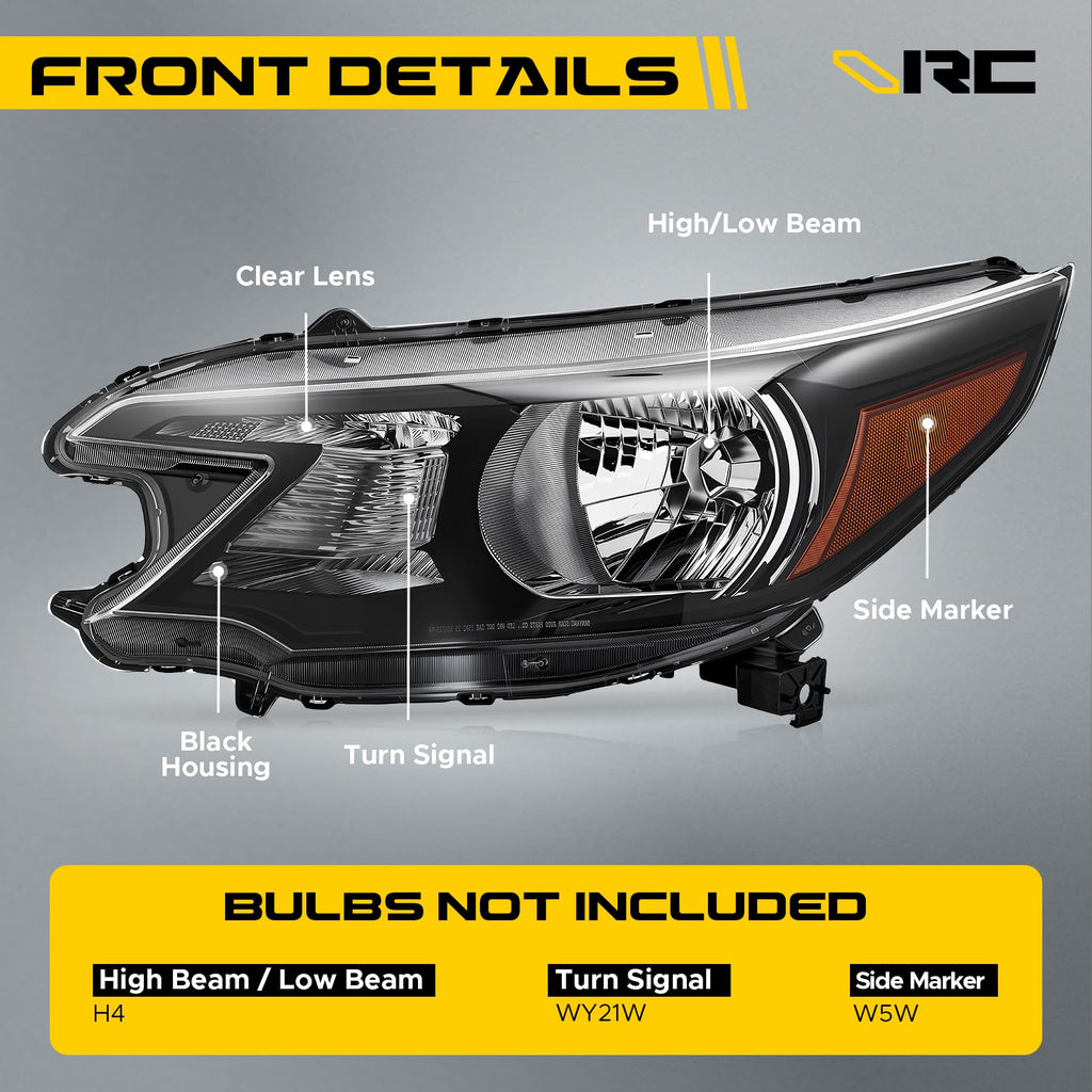Headlight Compatible with 2012-2014 Honda CR-V Halogen Type T855