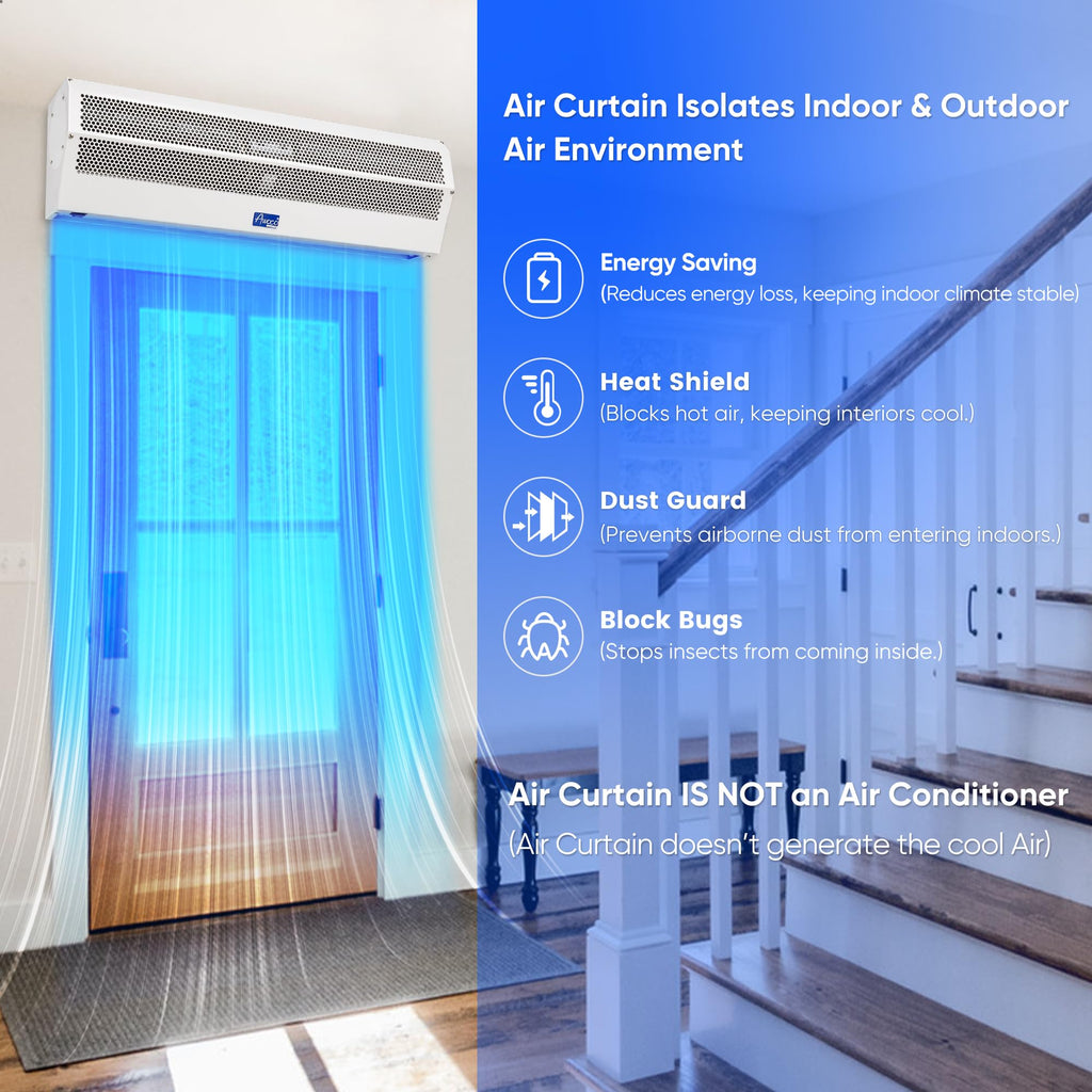 42" 2 Speeds 1350CFM Indoor Air Curtain I566152