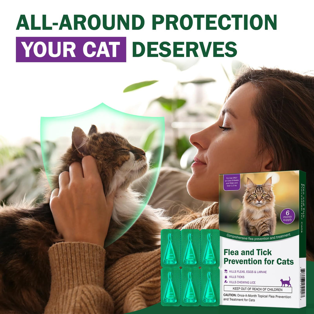 Flea and Tick Prevention for Cats Over 1.5 lbs F45502