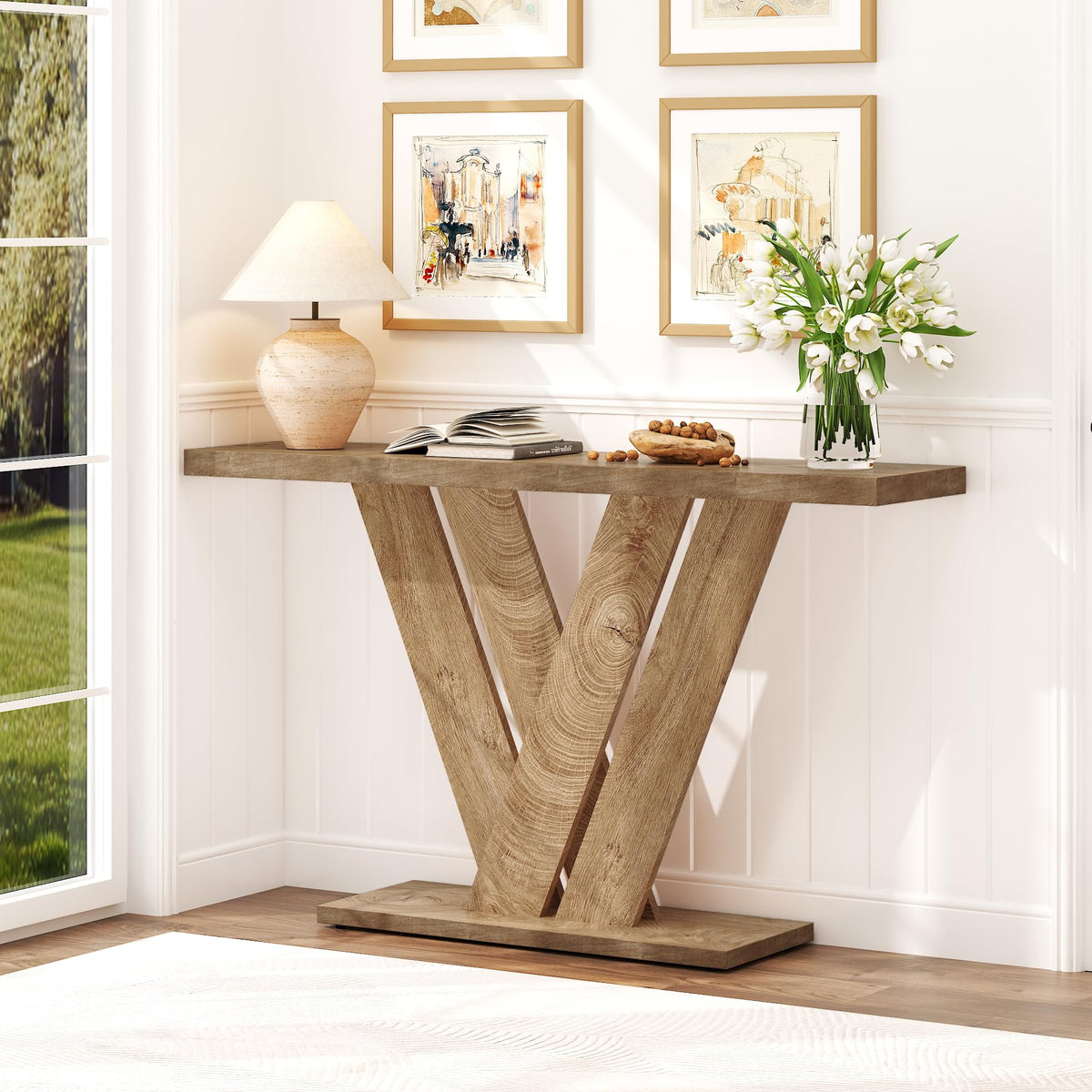 51" Wood Console Table I728599