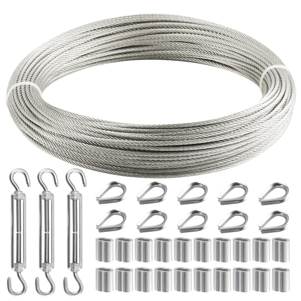 1/8 Inch 120FT Stainless Steel Wire Rope J69318
