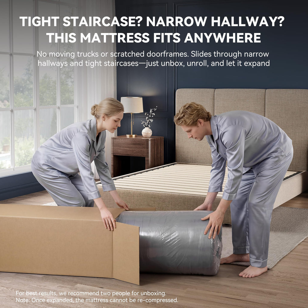 Queen Size 12 Inch Hybrid Medium Firm Mattress Q75497